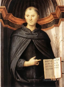  Perugino Lienzo - San Nicolás de Tolentino 1507 Renacimiento Pietro Perugino